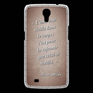 Coque Samsung Galaxy Mega Ame nait Rouge Citation Oscar Wilde