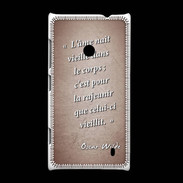 Coque Nokia Lumia 520 Ame nait Rouge Citation Oscar Wilde