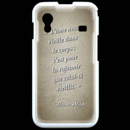 Coque Samsung ACE S5830 Ame nait Sepia Citation Oscar Wilde