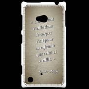 Coque Nokia Lumia 720 Ame nait Sepia Citation Oscar Wilde