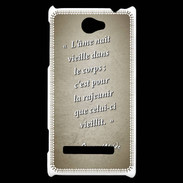 Coque HTC Windows Phone 8S Ame nait Sepia Citation Oscar Wilde