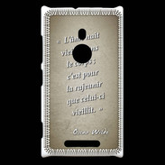 Coque Nokia Lumia 925 Ame nait Sepia Citation Oscar Wilde