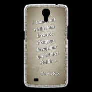 Coque Samsung Galaxy Mega Ame nait Sepia Citation Oscar Wilde