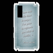 Coque Samsung Player One Ame nait Turquoise Citation Oscar Wilde