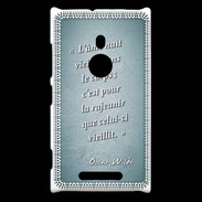 Coque Nokia Lumia 925 Ame nait Turquoise Citation Oscar Wilde