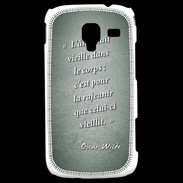 Coque Samsung Galaxy Ace 2 Ame nait Vert Citation Oscar Wilde