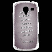 Coque Samsung Galaxy Ace 2 Ame nait Violet Citation Oscar Wilde