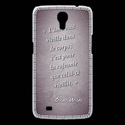 Coque Samsung Galaxy Mega Ame nait Violet Citation Oscar Wilde