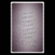Etui carte bancaire Ame nait Violet Citation Oscar Wilde