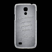 Coque Samsung Galaxy S4mini Ami poignardée Noir Citation Oscar Wilde