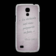 Coque Samsung Galaxy S4mini Ami poignardée Rose Citation Oscar Wilde