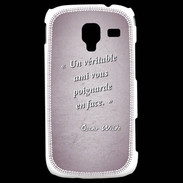 Coque Samsung Galaxy Ace 2 Ami poignardée Rose Citation Oscar Wilde