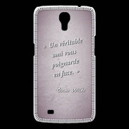 Coque Samsung Galaxy Mega Ami poignardée Rose Citation Oscar Wilde