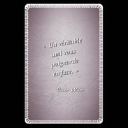 Etui carte bancaire Ami poignardée Rose Citation Oscar Wilde