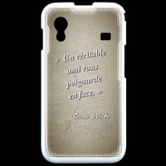 Coque Samsung ACE S5830 Ami poignardée Sepia Citation Oscar Wilde