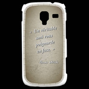 Coque Samsung Galaxy Ace 2 Ami poignardée Sepia Citation Oscar Wilde