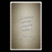 Etui carte bancaire Ami poignardée Sepia Citation Oscar Wilde