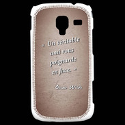 Coque Samsung Galaxy Ace 2 Ami poignardée Rouge Citation Oscar Wilde