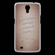 Coque Samsung Galaxy Mega Ami poignardée Rouge Citation Oscar Wilde