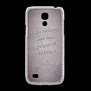 Coque Samsung Galaxy S4mini Ami poignardée Violet Citation Oscar Wilde
