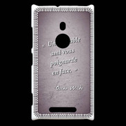 Coque Nokia Lumia 925 Ami poignardée Violet Citation Oscar Wilde