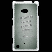 Coque Nokia Lumia 720 Ami poignardée Vert Citation Oscar Wilde