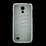 Coque Samsung Galaxy S4mini Ami poignardée Vert Citation Oscar Wilde