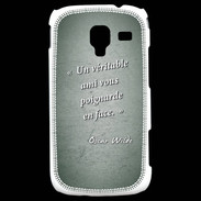 Coque Samsung Galaxy Ace 2 Ami poignardée Vert Citation Oscar Wilde