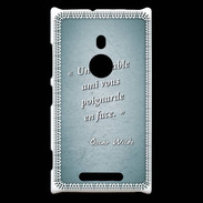 Coque Nokia Lumia 925 Ami poignardée Turquoise Citation Oscar Wilde