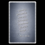 Etui carte bancaire Avis gens Bleu Citation Oscar Wilde