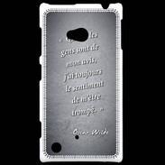 Coque Nokia Lumia 720 Avis gens Noir Citation Oscar Wilde