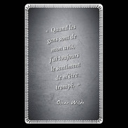 Etui carte bancaire Avis gens Noir Citation Oscar Wilde