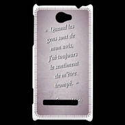 Coque HTC Windows Phone 8S Avis gens Rose Citation Oscar Wilde