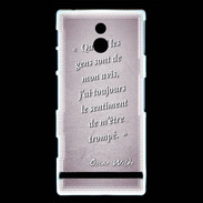 Coque Sony Xperia P Avis gens Rose Citation Oscar Wilde