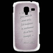 Coque Samsung Galaxy Ace 2 Avis gens Rose Citation Oscar Wilde