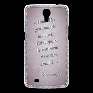 Coque Samsung Galaxy Mega Avis gens Rose Citation Oscar Wilde