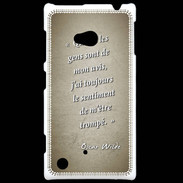 Coque Nokia Lumia 720 Avis gens Sepia Citation Oscar Wilde