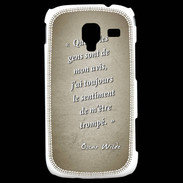 Coque Samsung Galaxy Ace 2 Avis gens Sepia Citation Oscar Wilde