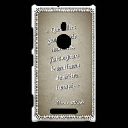 Coque Nokia Lumia 925 Avis gens Sepia Citation Oscar Wilde