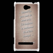 Coque HTC Windows Phone 8S Avis gens Rouge Citation Oscar Wilde