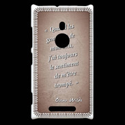 Coque Nokia Lumia 925 Avis gens Rouge Citation Oscar Wilde