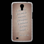 Coque Samsung Galaxy Mega Avis gens Rouge Citation Oscar Wilde