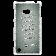 Coque Nokia Lumia 720 Avis gens Vert Citation Oscar Wilde