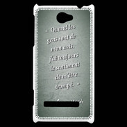 Coque HTC Windows Phone 8S Avis gens Vert Citation Oscar Wilde