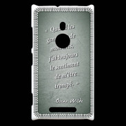 Coque Nokia Lumia 925 Avis gens Vert Citation Oscar Wilde