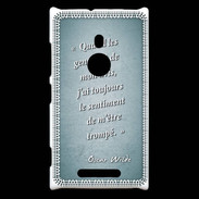 Coque Nokia Lumia 925 Avis gens Turquoise Citation Oscar Wilde