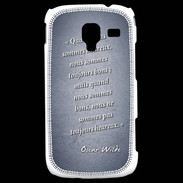 Coque Samsung Galaxy Ace 2 Bons heureux Bleu Citation Oscar Wilde