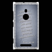 Coque Nokia Lumia 925 Bons heureux Bleu Citation Oscar Wilde