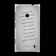Coque Nokia Lumia 520 Bons heureux Gris Citation Oscar Wilde