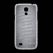 Coque Samsung Galaxy S4mini Bons heureux Noir Citation Oscar Wilde